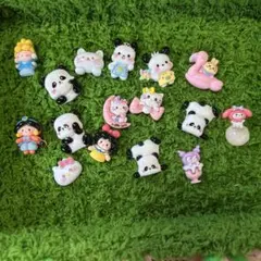 キャラクター型デコレーションパーツ 16個セット