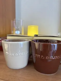 【新品未使用】DEAN & DELUCA 陶器製マグカップ 2個セット