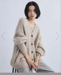 アルパカ カーディガン