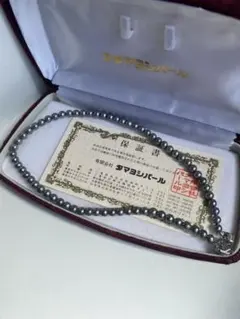 黒真珠 ネックレス アコヤ真珠 パール 真珠 アクセサリー シルバー 本真珠