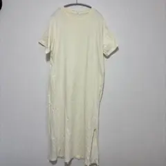 LOWRYS FARM クリーム色 カットソーワンピース