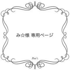 み☆様専用ページ