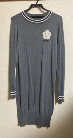 MARY QUANT マリクワ　ニットワンピース　グレー