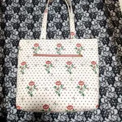 30cmファスナーバック、キャスキッドソンデニム生地使用