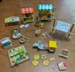 シルバニアファミリー　屋外遊び　まとめ売り（お店・畑・洗濯など）