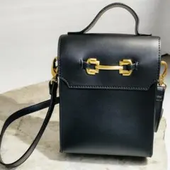 【DEVICE】ゴールドカラーバックル スクエア ミニショルダーバッグ