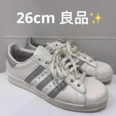 アディダス スーパースター82 26cm 白 グレー GZ4837 良品 送料込
