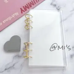 アクリルバインダー A6 リフィル 5枚 オマケ レシート管理 家計簿 クリア