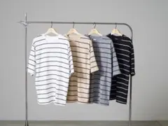 LookBook掲載 RHC “大人のリラックス着” コットンパイル地 ボーダーのサムネイル