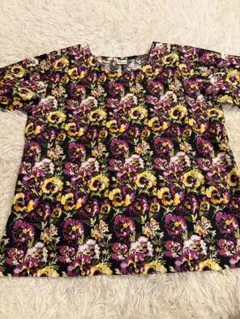 KENZO ケンゾー ブラウス 花柄 青 赤 長袖 ボウタイ リボン - メルカリ