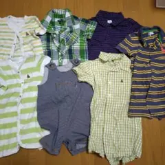 ベビーGAP　ロンパース80　７枚セット