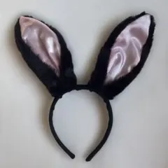 うさぎ　カチューシャ　黒　バニーカチューシャのサムネイル