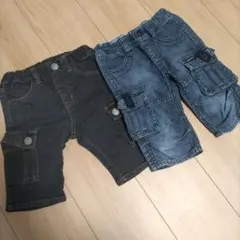 DOUBLE B カーゴパンツ　ハーフパンツ２枚セット