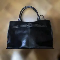 新品 2WAY ソフトレザー調 ハンドバッグ / ショルダーバッグ（ブラック 
