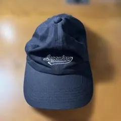 ブラックキャップ 刺繍ロゴ付き