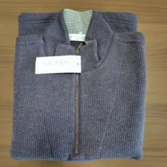 ダークパープル ハーフジップ トレーナー　未使用