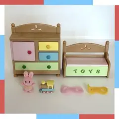 初期 レア シルバニアファミリー ベビーダンス・チェストセット カ-78 汽車