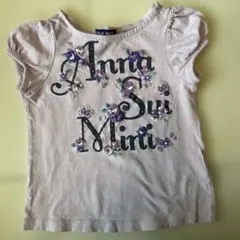 Anna Sui Mini フラワー蝶Tシャツ　100cm