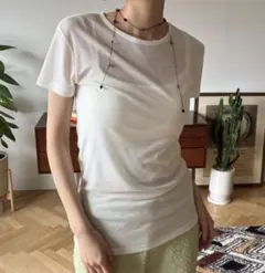 FUULLYSTUDIO シアー 半袖 トップス ホワイト