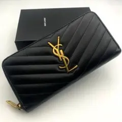 Yves Saint Laurentモノグラム・サンローランフルジップウォレット