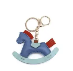 キーホルダー 馬 ホース ポニー バックチャーム 青系 バッグアクセサリーロデオ