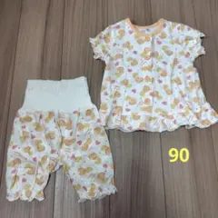 ベビーパジャマ　90　半袖　腹巻き付き