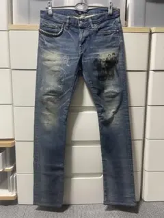 希少 ヒステリックグラマー デニム 加工 刺繍 プリント ブロンディ 限定W30