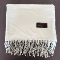 美品✨Vis 大判ストール マフラー パステルグリーン フリンジつき