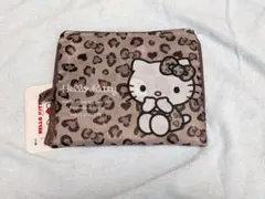 ハローキティ ヒョウ柄 エコバッグ 折りたたみ