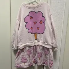 ZARA コットンツリー柄 ワンピース 6歳