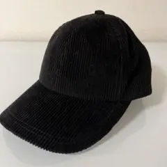 【新品未使用】H&M コーデュロイ ブラック キャップ