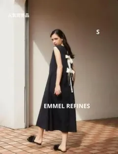 ＜EMMEL REFINES＞EM バックリボンノースリーブ ワンピース