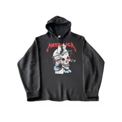 90s〜 METALLICA Euro bootleg スウェットフーディ 短丈のサムネイル