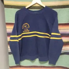 80s　kappa　ヴィンテージ　スウェット　両面プリント　USA　フットボール