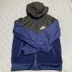 NIKE ボアジャケット Lサイズ 150 ネイビー/ブラック
