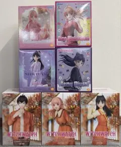 ウィチウォッチ プライズフィギュア 若月ニコ・乙木守仁・宮尾音夢 7点セット