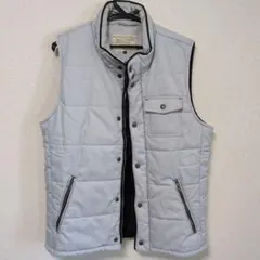 ライトグレー キルティング ベスト L