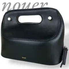 【美品】 nouer ヌエール ショルダーバッグ 3way オールレザー 黒