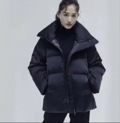 【美品】ユニクロ×ジルサンダー　＋J　ハイブリッドダウンジャケット　ネイビー