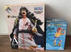 ワンピース　一番くじ　 モモの助 （A賞） & バギー (D賞)