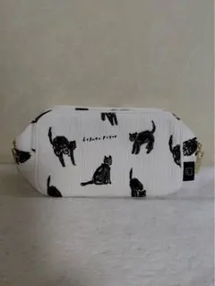 gelato Pique ジェラートピケ ハロウィン 黒猫 ポーチ　#12のサムネイル