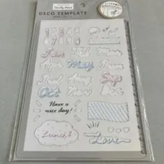 カミオジャパン　デコテンプレート 日々を彩る　デイリーデコ　クリアスタンプ