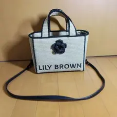 美品 Lily Brown MARY QUANTジュートロゴトートのサムネイル