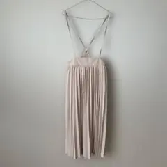 GU サスペンダー付きロングプリーツスカート