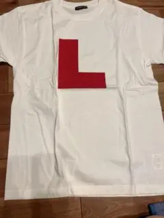 リリーフランキー ホワイトTシャツ 赤いLのロゴ
