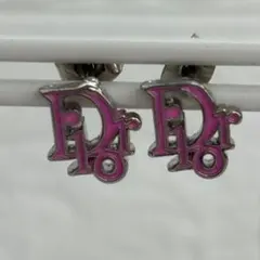 Dior ディオール Dロゴ フラワーモチーフ ピアス シルバー 正規品