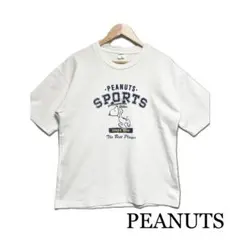 PEANUTS SPORTS スヌーピー　ルーズフィット厚手Tシャツ