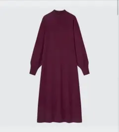 メリノブレンド　Aラインワンピース(長袖) Sサイズ