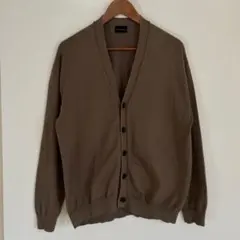 グリーンレーベルリラクシング　カーディガン　ブラウン　M