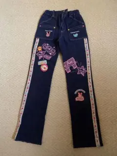 メゾピアノデニムパンツ ネイビー